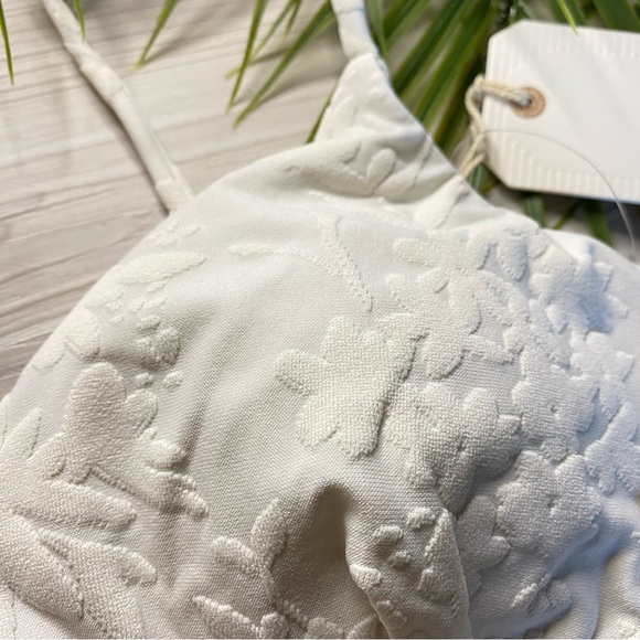 Billabong Fade To White Crystal Tides Tali Triangle Bralette Bikini Top - Picture 4 of 12